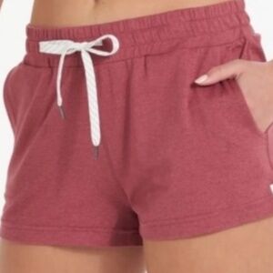 Vuori Women's Halo Performance Shorts - Red/Mauve Heather, Large